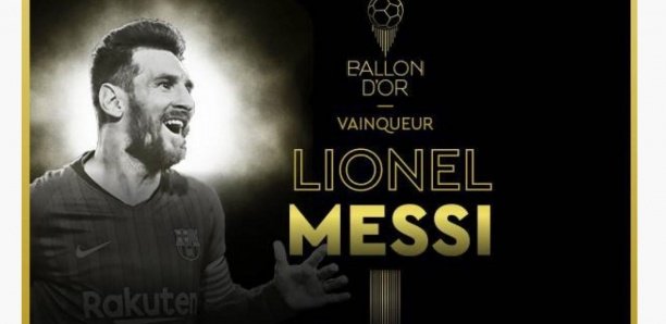 Lionel Messi (Barça) remporte le sixième Ballon d’Or France Football de sa carrière