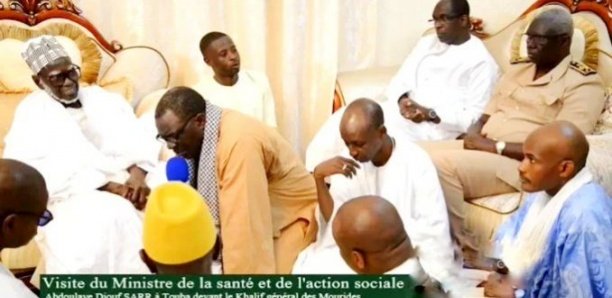 Coronavirus-Magal Porokhane : Abdoulaye Diouf Sarr chez le Khalife des mourides