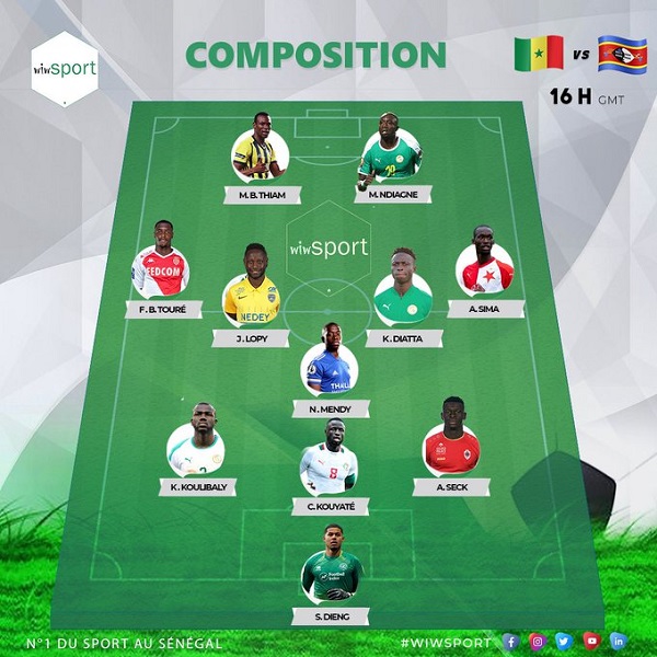 Eliminatoires CAN 2022 – Sénégal vs Eswatini : La composition officielle des Lions