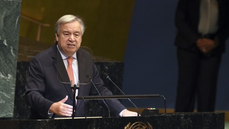 Assemblée de l’ONU: António Guterres  » Nous sommes moralement coupables de l’état du monde dans lequel nous vivons »