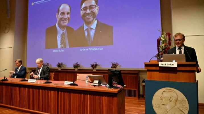 Prix Nobel 2021 médecine : les américains David Julien et Ardem Patapoutian remportent le prix